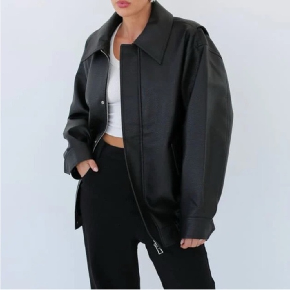 Rumored Midnight Black Leather Jacket